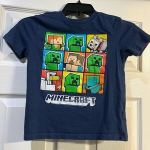 Old Navy Kids Blue Minecraft Graphic Tee